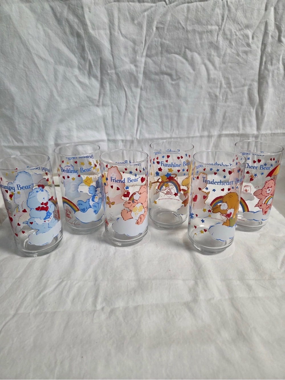 Care Bears Drinking Glasses Set of 6 - Picture 1 of 8